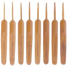 JubileeYarn 8pc Bamboo Crochet Hooks Set