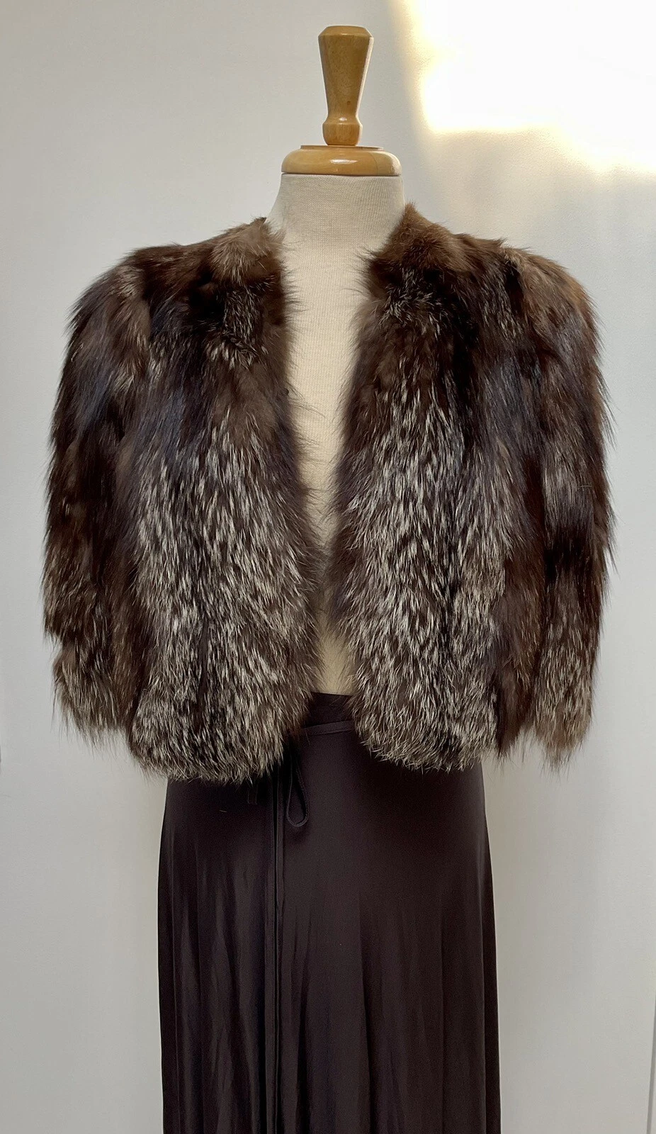 Lanvin — JEANNE LANVIN 1930’s Haute Couture Fox Fur Caplet See Couture Label With Number