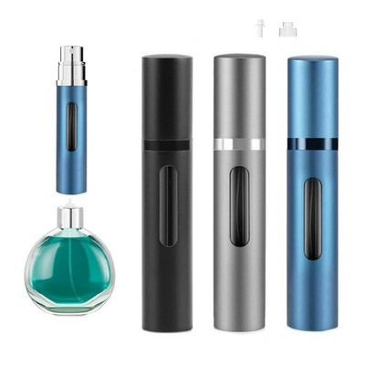3-Pack 10ml Refillable Travel Perfume Atomizer, Leakproof Bottom-Fill Spray B...
