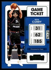2021-22 Panini Contenders #57 Seth Curry Playoff Ticket