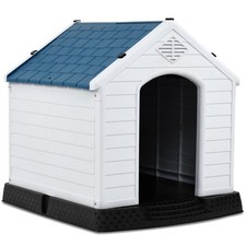 Petsjoy Dog House Medium-Sized Pet Puppy Shelter Waterproof Ventilate Blue