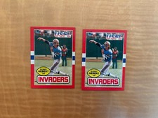 1985 TOPPS USFL FOOTBALL #93 BOBBY HEBERT!! 2 CARD LOT!! NM-MT OR BETTER!!