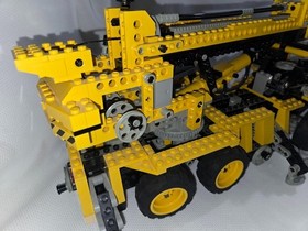 Lego Set 8438 Pneumatic Technic Crane Truck Yellow Black Retired Set~ Read