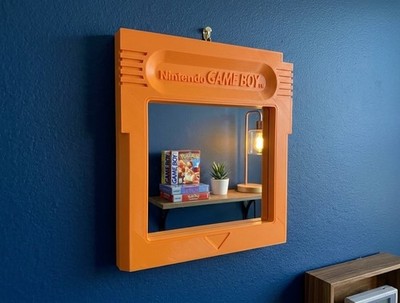 Game Boy Spiegel Orange - Wanddeko Retro Gaming Nintendo