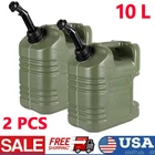 2 Gallon/10L Portable Gas Can Fuel Tank Container Spare Storage For Marine Boat