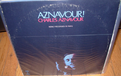 CHARLES AZNAVOUR self titled / newly recorded in paris ( world music LP france