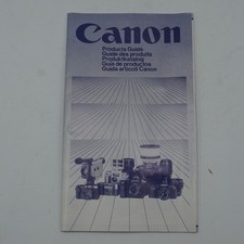 Canon Products Guide Book Camera Lens Catalog 1983