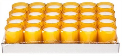 Sovie  Refill Kerzen in Orange 24 St. im Tray - Brenndauer ca. 24 Std. pro Kerze