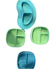 Nuby And Nuk Silicone Divided Plates Set for Toddlers and Babies SET