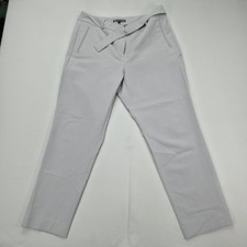 Adrianna Papell Womens Pants Size 12 Tie Waist Ankle Dress Career Slim Fit