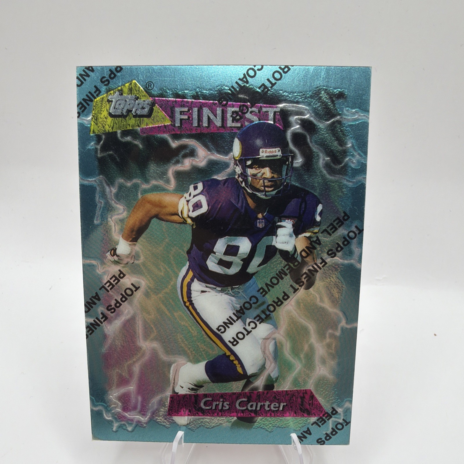 1995 Topps Finest Booster Cris Carter SP #176 HOF Vikings W/ Coating
