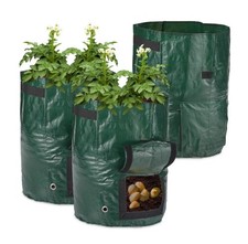 🔥6x LARGE POTATO GROW BAGS BAG TOMATO BAG PLANTER GROW YOUR OWN VEGETABLE SACK
