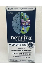 Neuriva Memory 3D Support. Brain Health (30 Capsules) Exp 5/2026 New