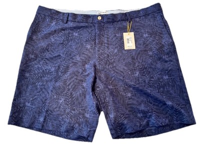 Peter Millar Blue Performance Men's Foliage AOP Golf Short Size 44