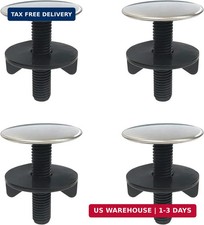 4 Pack Kitchen Faucet Hole Cover Sink Tap Hole Plate Stopper Cover Brushed Metal