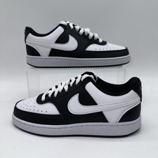 Nike Women's Size 6.5 Court Vision Lo NN (DH3158 003) Black/White Casual Sneaker