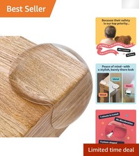 12 Round Transparent Baby Cushion Corner Protectors   Easy Installation Bumpers