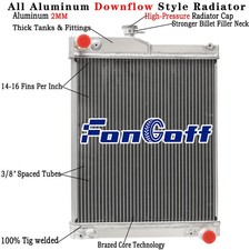 LVA19883 3Row Aluminum Compact Tractor Radiator fit John Deere 3025E 2032R 3032E