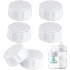  6-Pcs Travel Bottle Caps Compatible with Avent Bottles, Bottle Lids Replacemen