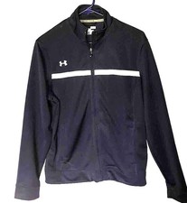 Under Armour Loose Fit Women s All Season Gear Jacket Full Zip Navy Medium