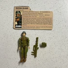 GI Joe 1982 Zap Bazooka Soldier Complete With File Card Original Owner