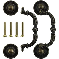 BDS-HOME 2pack 3" Bronze Vintage Pulls Handles Antique Decorative Drawer Knob...