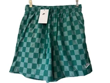 Nike Men’s Club Flow Sz M NWT Checkered Green Shorts FN3098 Ret $60