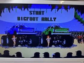 Bigfoot NES Nintendo Monster Truck Game,  Tested And Working