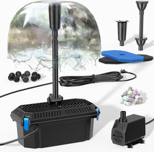 Biling Pond Filter Fountain with 2500L/h Pump for 600-4000L Pond, 5m Cable