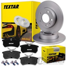 TEXTAR BREMSSCHEIBEN 253mm + BELÄGE HINTEN passend für FORD FIESTA 5 V 6 VI