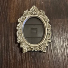 Vintage ( Lillian) Vernon Silver Plated Metal MINI Small Photo Frame 4”x 2 3/4”