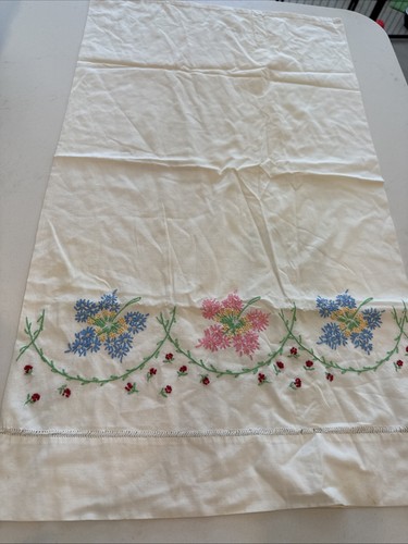 VTG Lot 2 Down Feather Pillow Standard Bedroom Sleeping Soft Retro Pillows - Picture 14 of 15