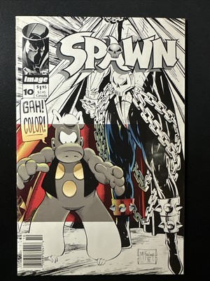 Spawn #10 NEWSSTAND UPC Image Comics 1st Print Todd McFarlane Art 1992 Fine