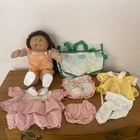 Cabbage Patch Kid Doll + Clothes + Backpack 1980s