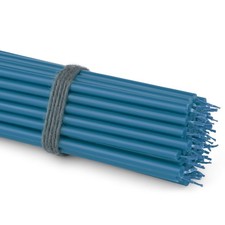 50x Stabkerzen hellblau Tropf- Rußfrei dünn L 16cm Qualität Paraffinwachs 36111