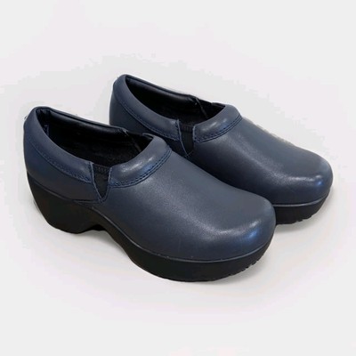 New SR Max Geneva Clog Womens 6.5 Blue Slip Resistant Soft Toe Shoe Work Uniform