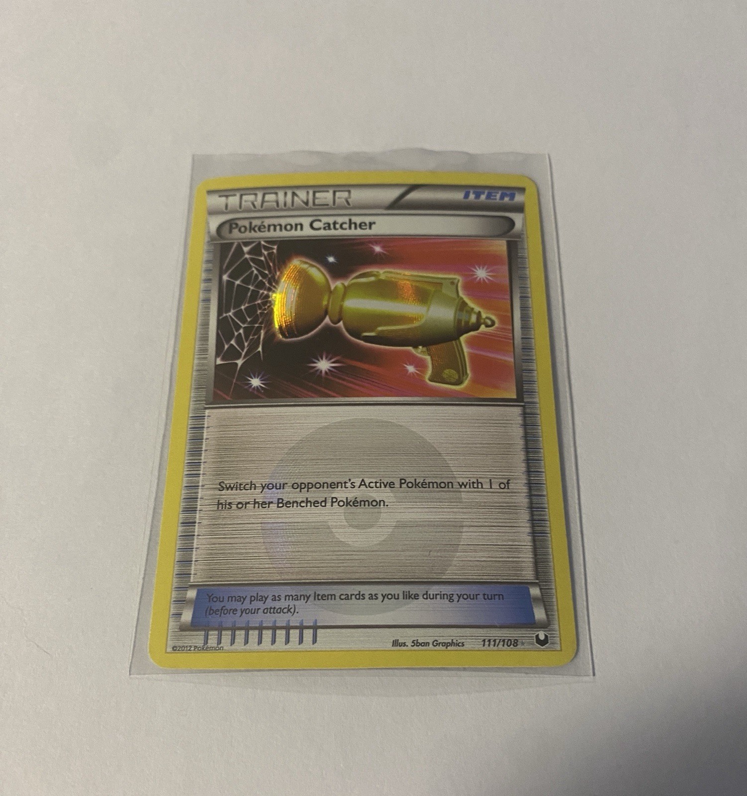 Pokemon Catcher (Gold) 111/108 Dark Explorers Holo