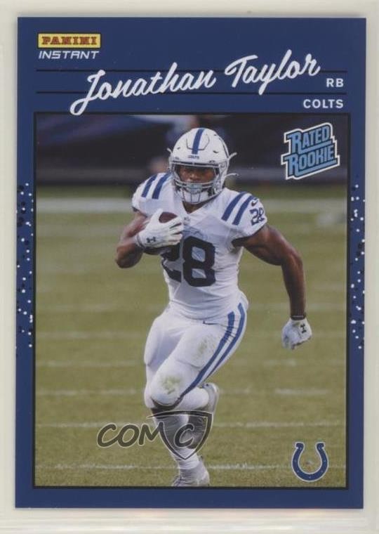2020 Panini Instant NFL 1990 Rated Rookie /2044 Jonathan Taylor #RR16 RC g1z