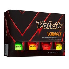 Volvik Vimat Soft Matt Golf Balls (12 Pack) All Colours 12 Ball Box + SAVE WITH