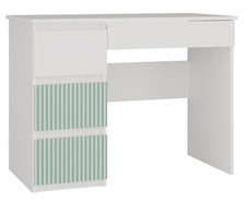 Bureau BDW avec 4 tiroirs Mijas, 98 x 51 x 76 cm, montage facile