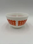 Pyrex Vintage 401 Orange Dot 1 1/2 1.5 Pint Mixing Serving Bowl