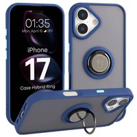 HandyhüLle Mit Fingergriff FüR Iphone 17 Bizon Case Cover GetöNt / Dunkelblau