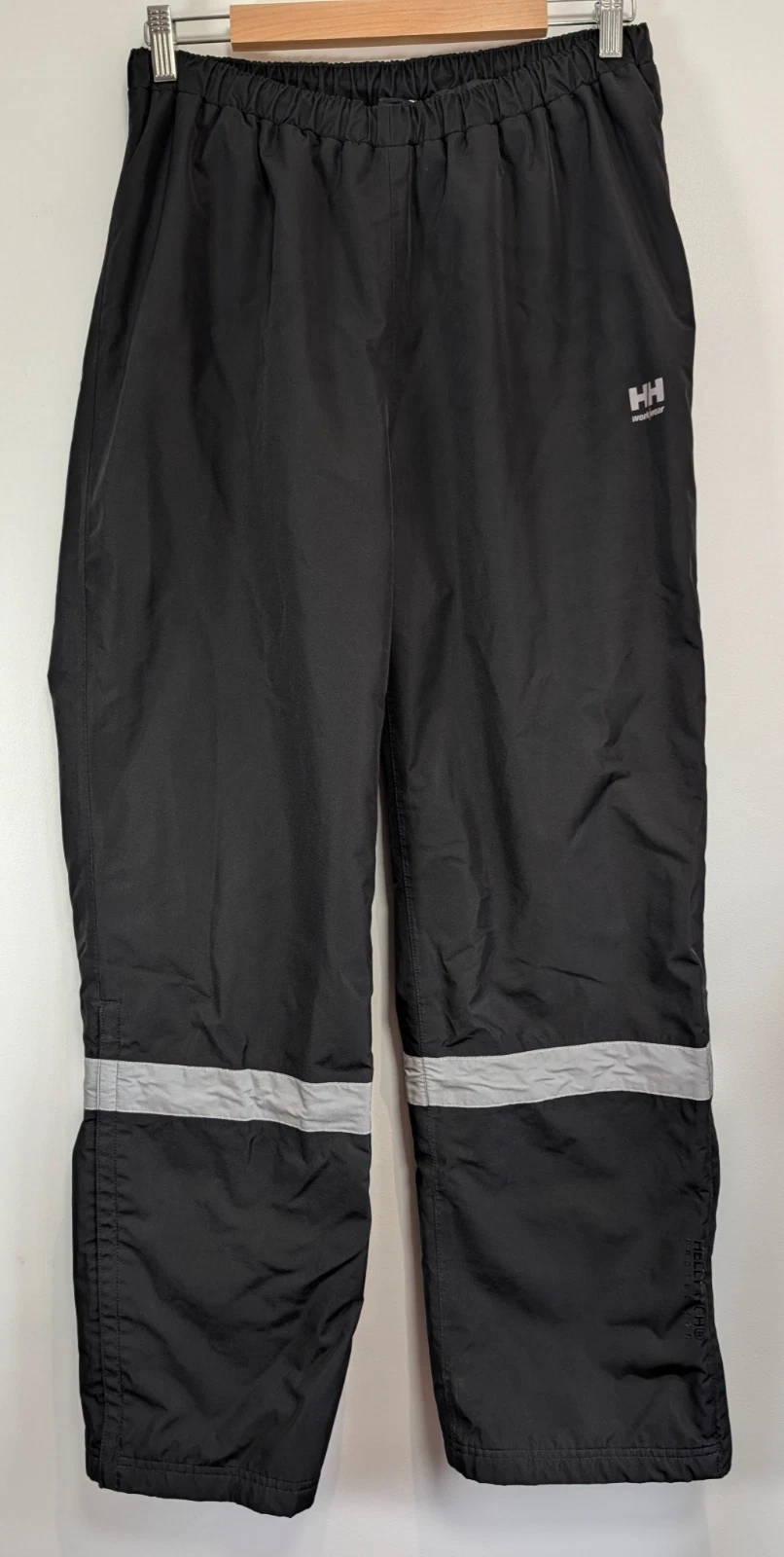 Helly Hansen Workwear Trousers Mens Large Black Helly Tech Waterproof Rain Over