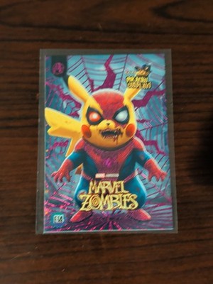 spider man pokemon card Spider-Man Pikachu Trading Card – KIQUOKA main image 0