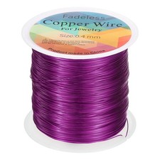 wire 328ft 26 Gauge Copper Craft Wrapping Wire, Red-Purple