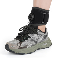 AFO Foot Drop Brace for Walking with Shoes, Upgraded Knob Steel Wire, Longer S