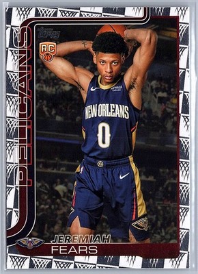 2025-26 Topps Jeremiah Fears #207 Season Tip Off New Orleans Pelicans