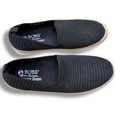 BOBS from Skechers Memory Foam Espadrille Slip On Loafer Shoes Size 7.5