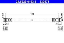 ATE Bremsschlauch Für RENAULT NISSAN Clio III Grand Modus Kangoo 7700304969