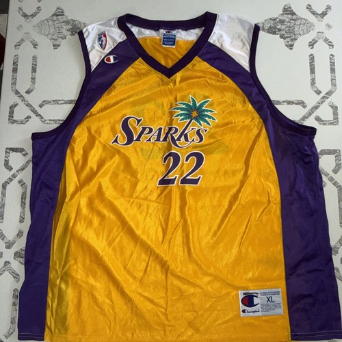 LOS ANGELES SPARKS #22 Jersey Champion XL Yellow / Purple